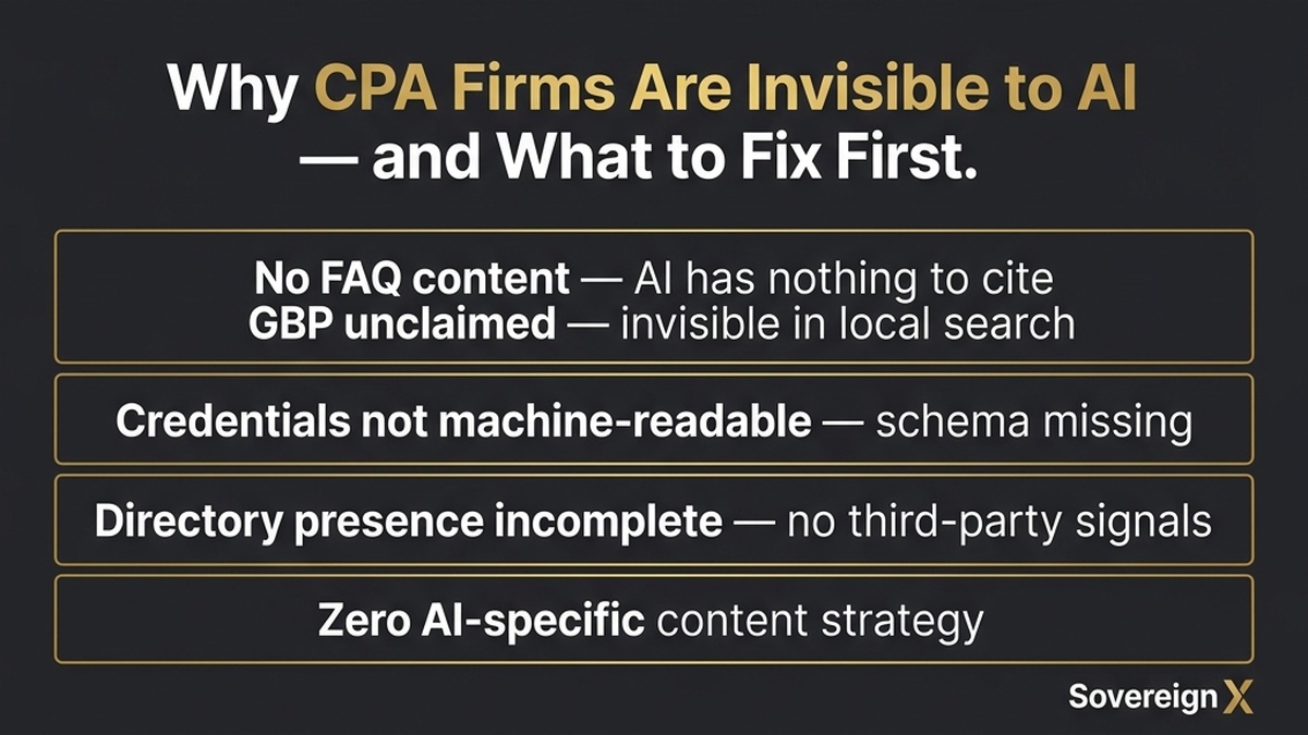 The AI Visibility Audit for CPAs Infographic