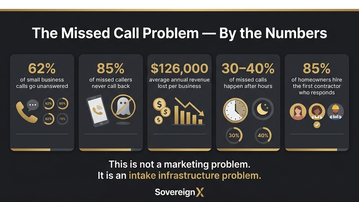 62% of Small Business Calls Go Unanswered Infographic